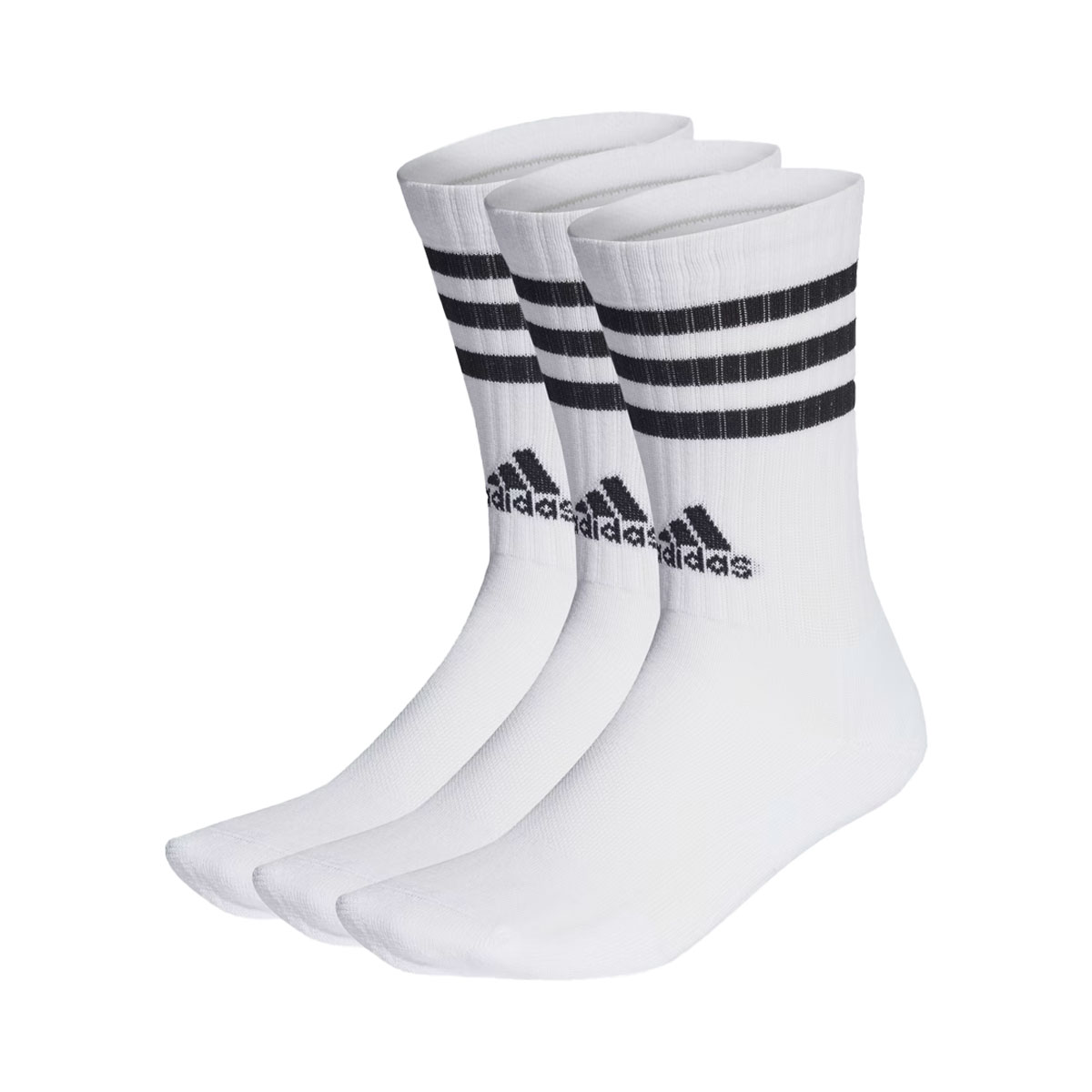 ADIDAS - 3-STRIPES CUSHIONED CREW SOCKS (3 PAIRS)