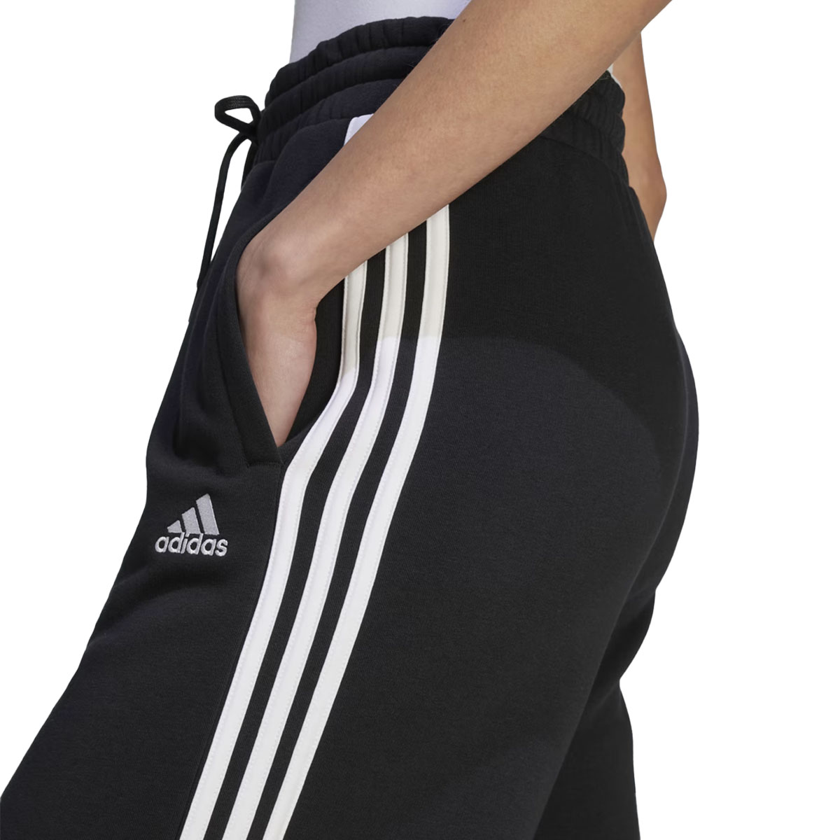 ADIDAS - ESSENTIALS 3 STRIPES FRENCH TERRY WIDE PANTS