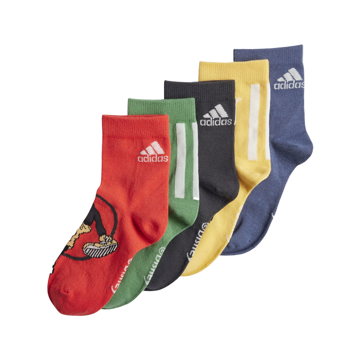 ADIDAS - DISNEY MICKEY MOUSE SOCKS (5 PAIR)