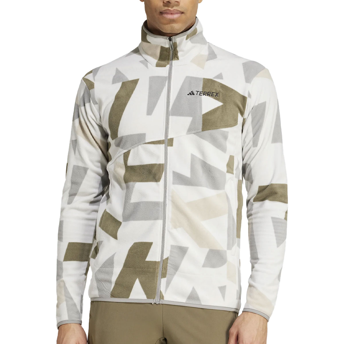 ADIDAS - TERREX MULTI PRINTED FULL-ZIP FLEECE JACKET