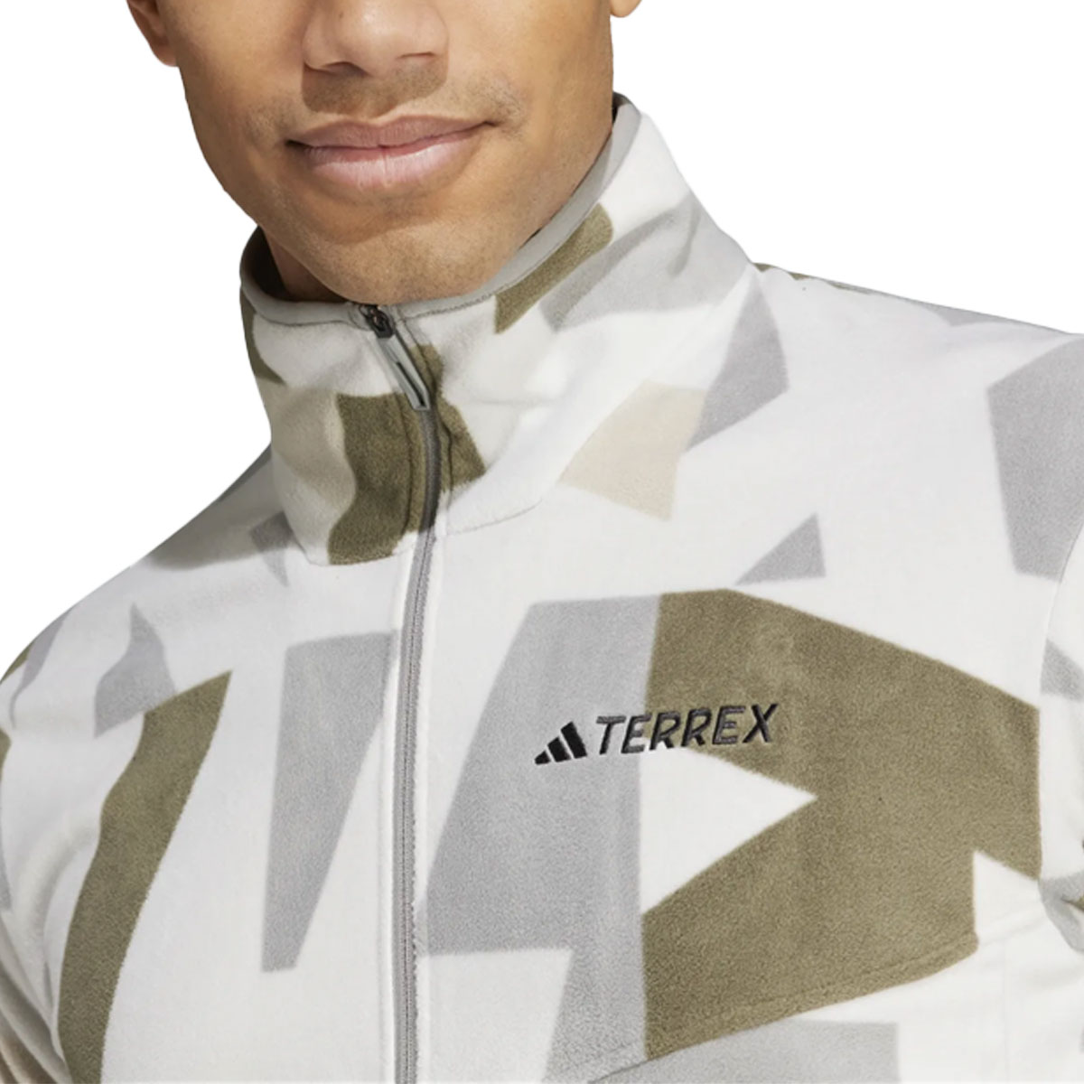 ADIDAS - TERREX MULTI PRINTED FULL-ZIP FLEECE JACKET