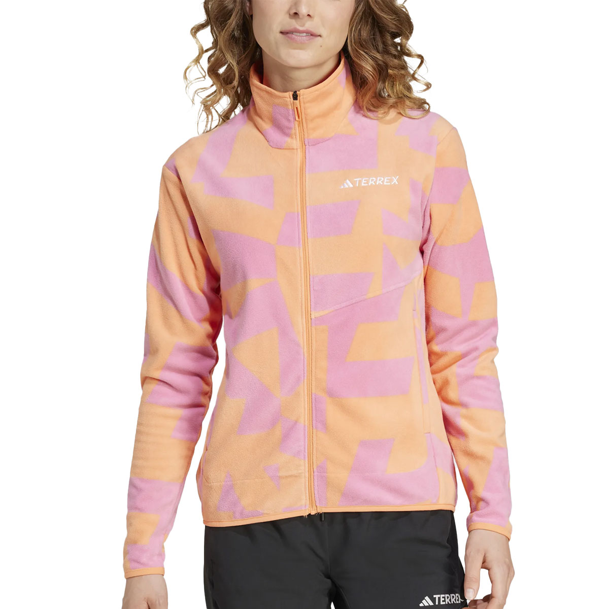 ADIDAS - TERREX MULTI PRINTED FULL-ZIP FLEECE JACKET