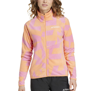 ADIDAS - TERREX MULTI PRINTED FULL-ZIP FLEECE JACKET