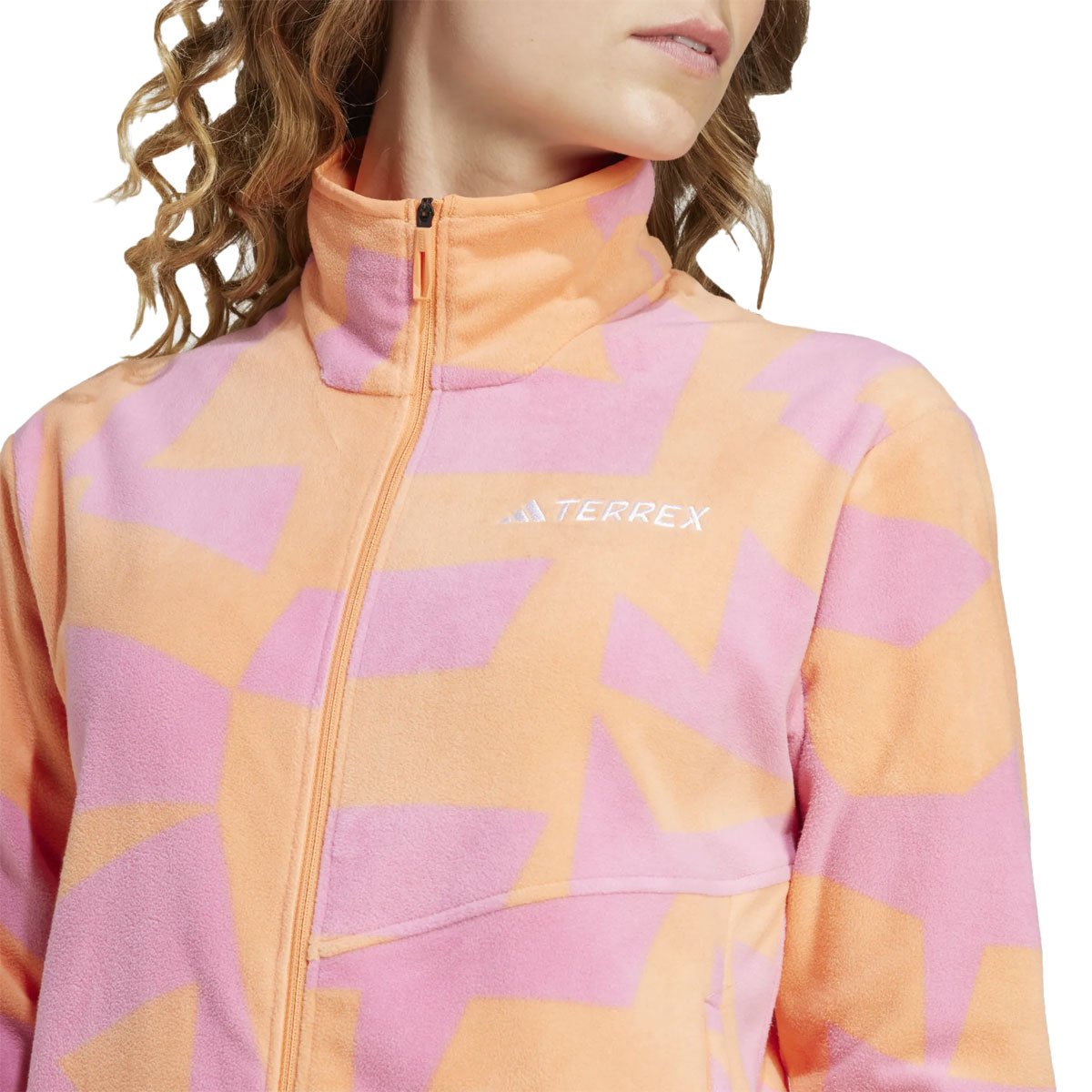 ADIDAS - TERREX MULTI PRINTED FULL-ZIP FLEECE JACKET