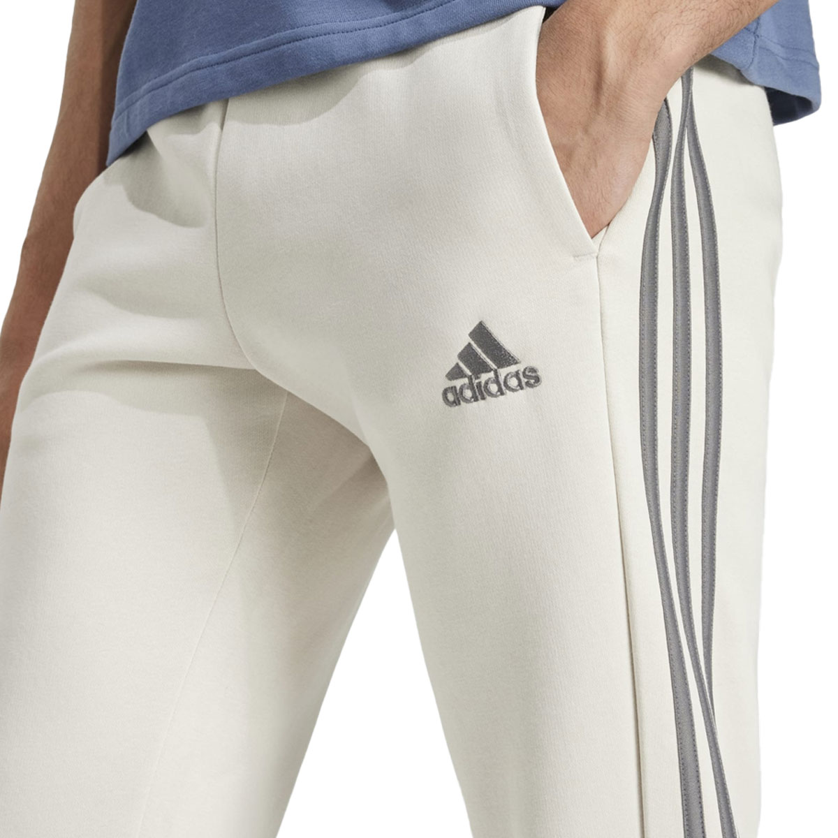 ADIDAS - 3 STRIPES FLEECE TAPERED CUFF PANTS