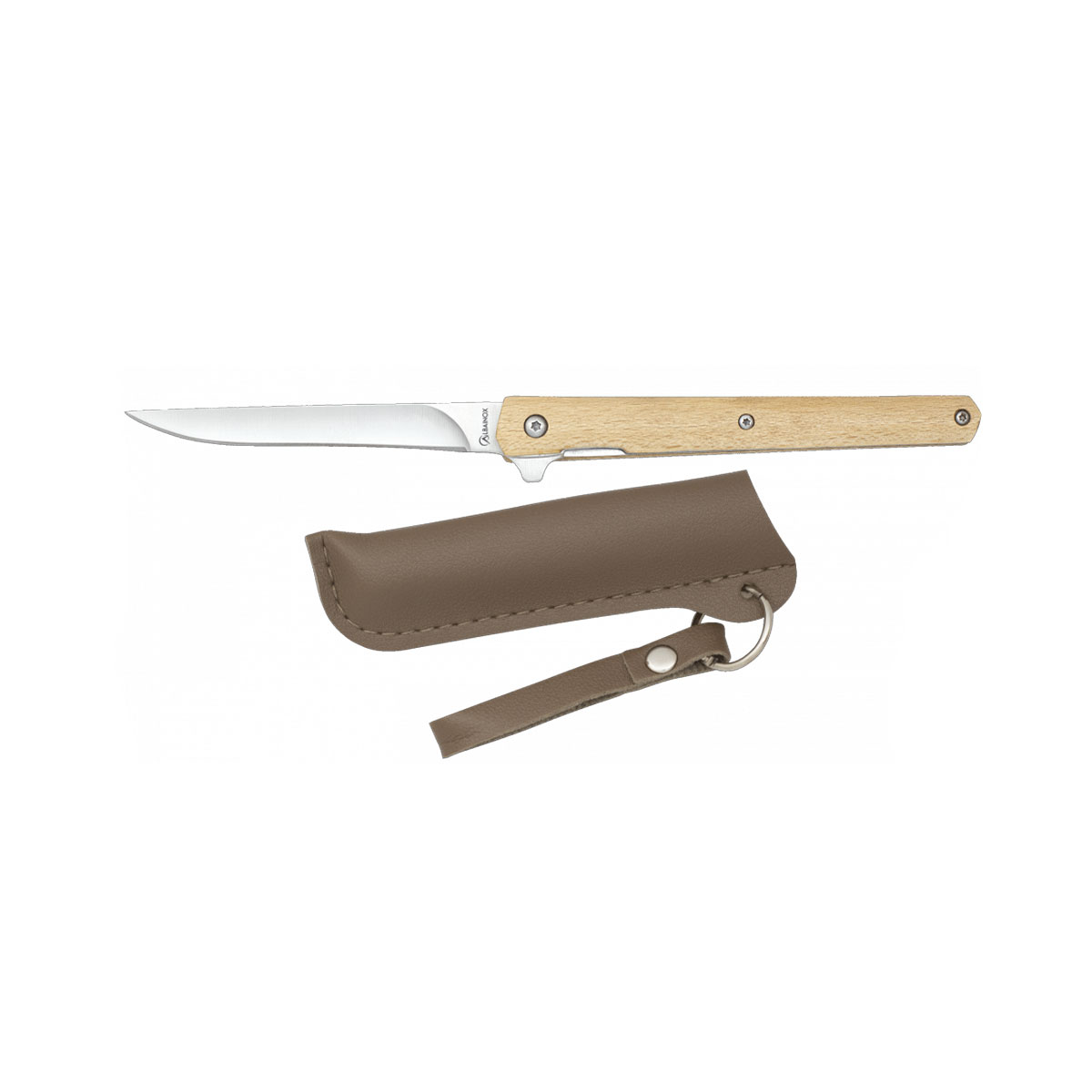 ALBAINOX - POCKET KNIFE NATURAL WOOD GRIP