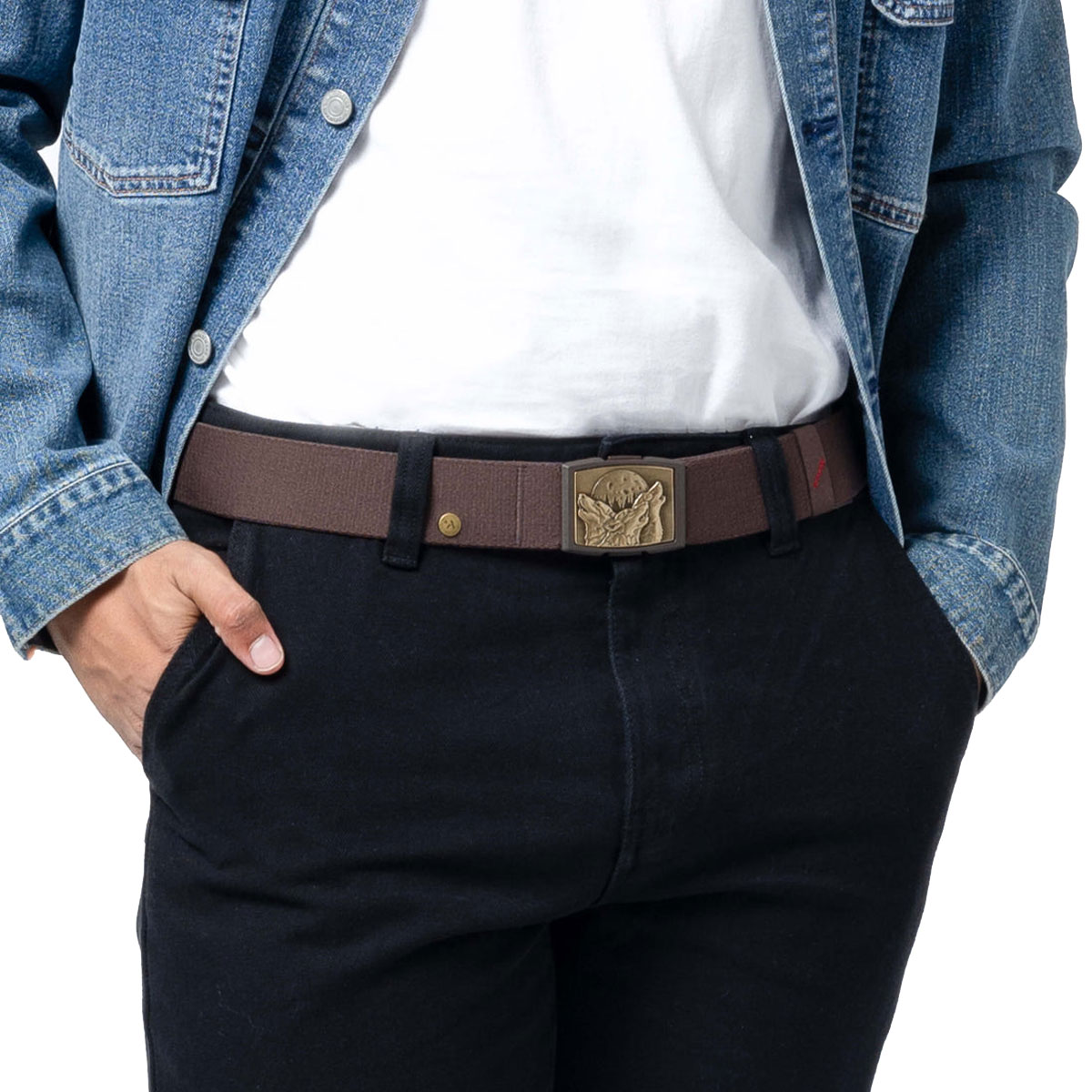 ARCADE - NATURE WOLVES ELASTIC STRETCH BELT