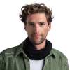 BUFF - MERINO LIGHTWEIGHT NECKWARMER SOLID BLACK