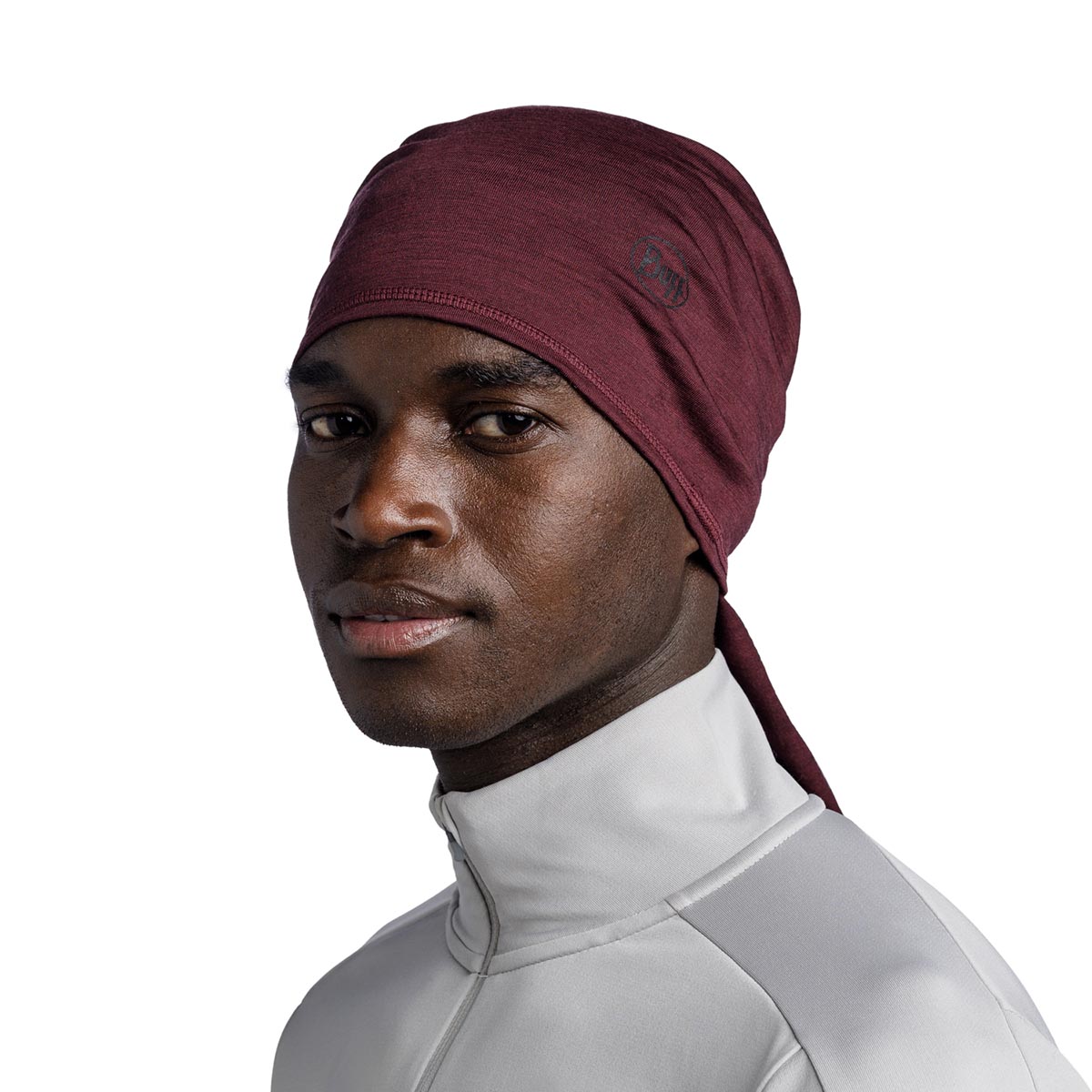 BUFF - MERINO LIGHTWEIGHT NECKWARMER SOLID GARNET