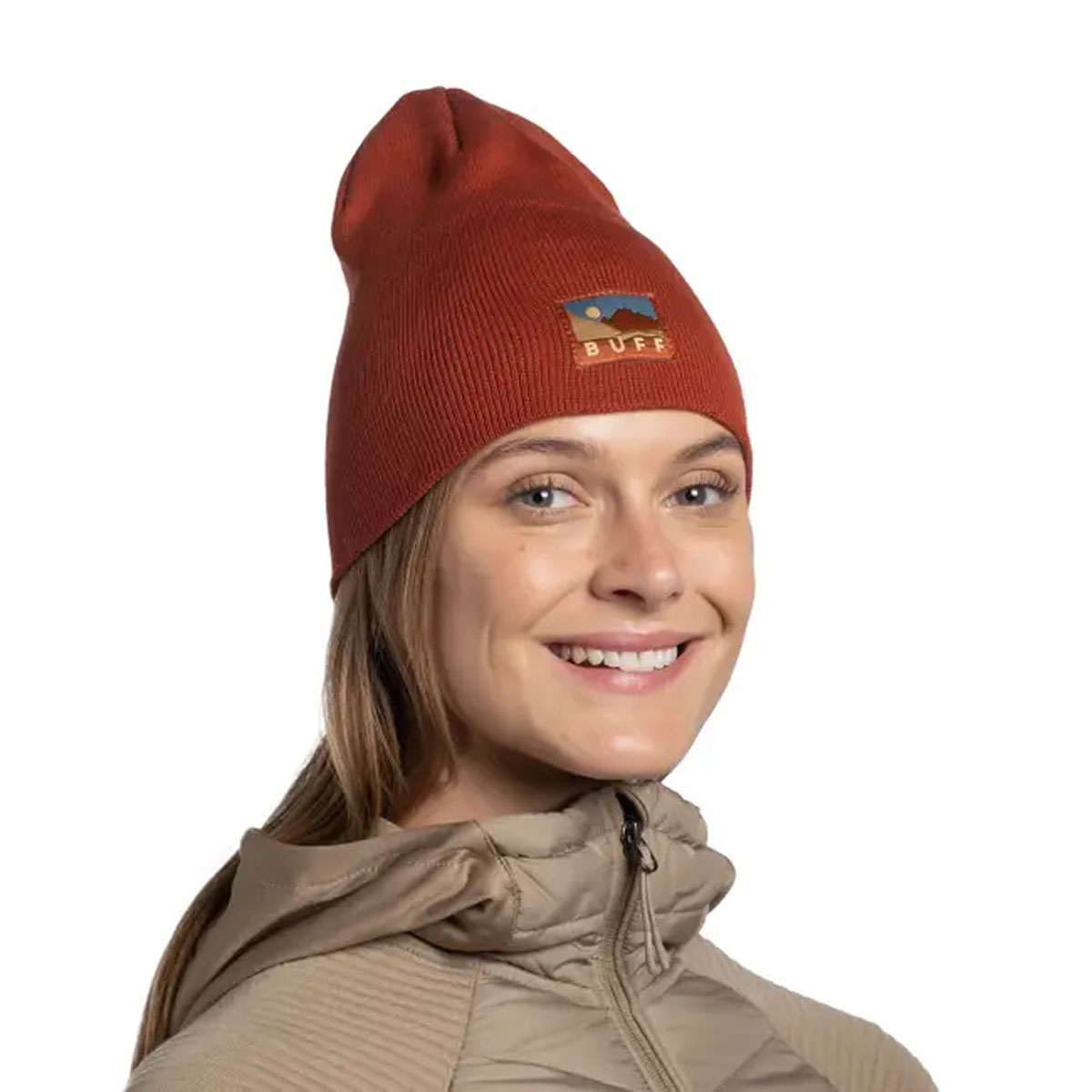 BUFF - KNITTED BEANIE LILON LONG CINNAMON