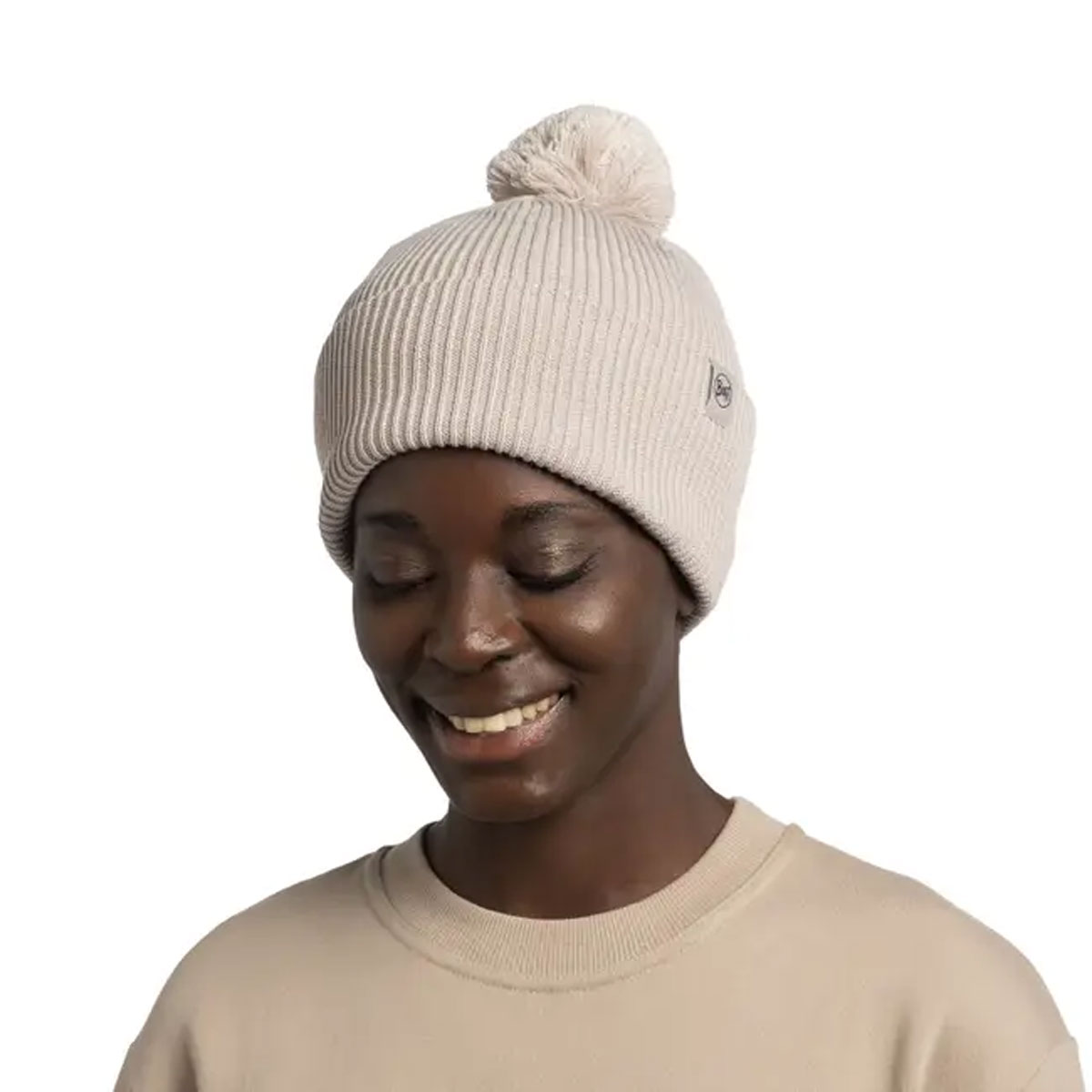 BUFF - KNITTED BEANIE RENVI BIRCH GRAY