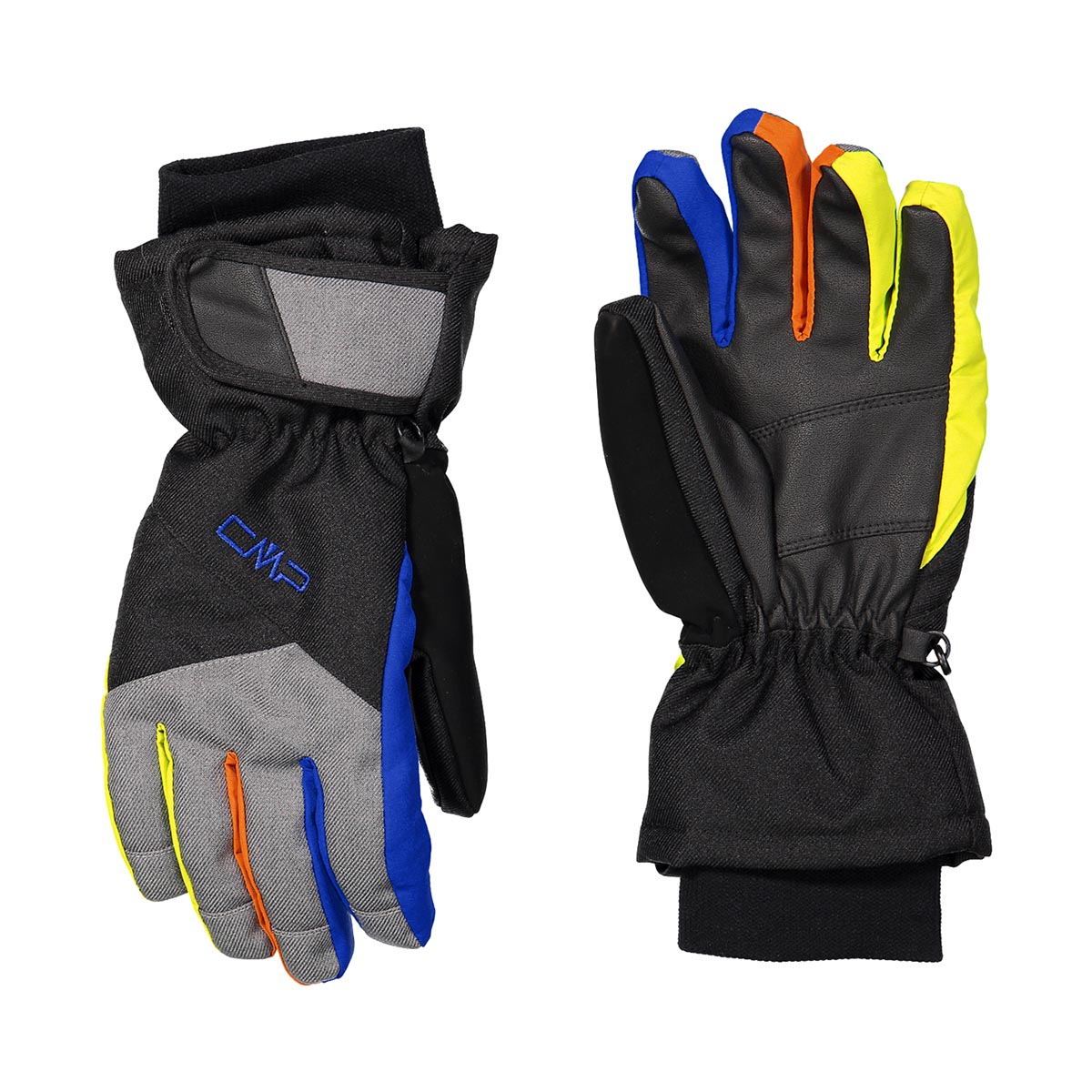 CMP - MULTICOLOUR PADDED SOFTSHELL SKI GLOVES