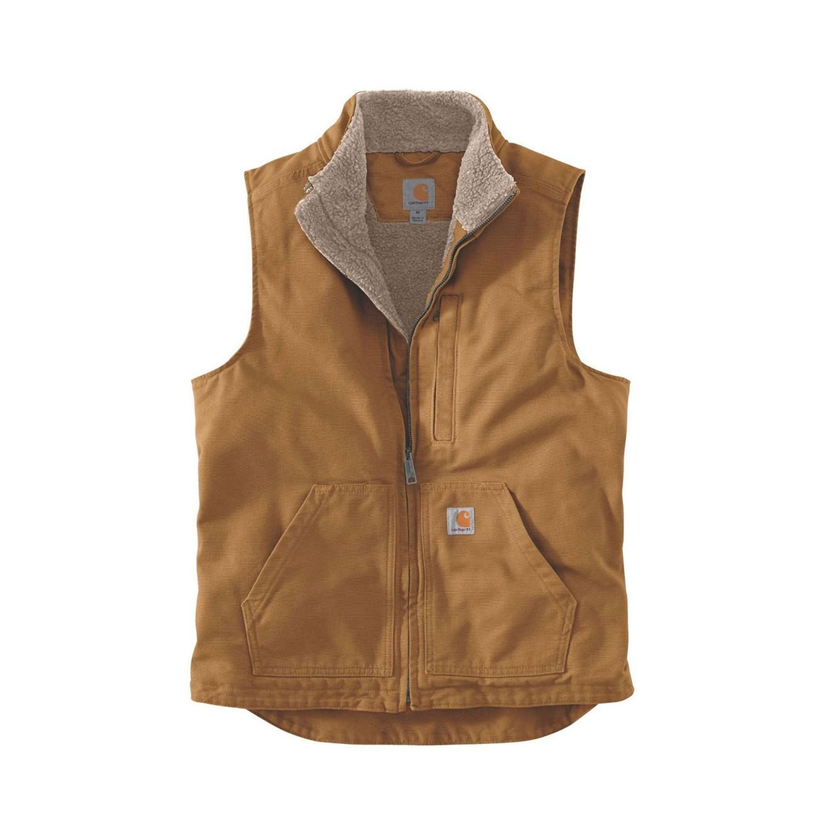 CARHARTT - WASHED DUCK LINED MOCK NECK VEST