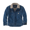 CARHARTT - RELAXED DENIM SHERPA LINED JACKET