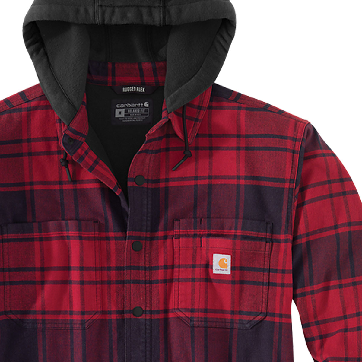 CARHARTT - FLANNEL FLEECE LINED HOODED SHIRT JAC