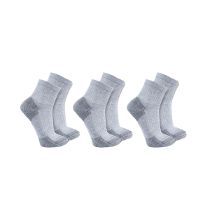 CARHARTT - COTTON BLEND QUARTER SOCK (3 PACK)