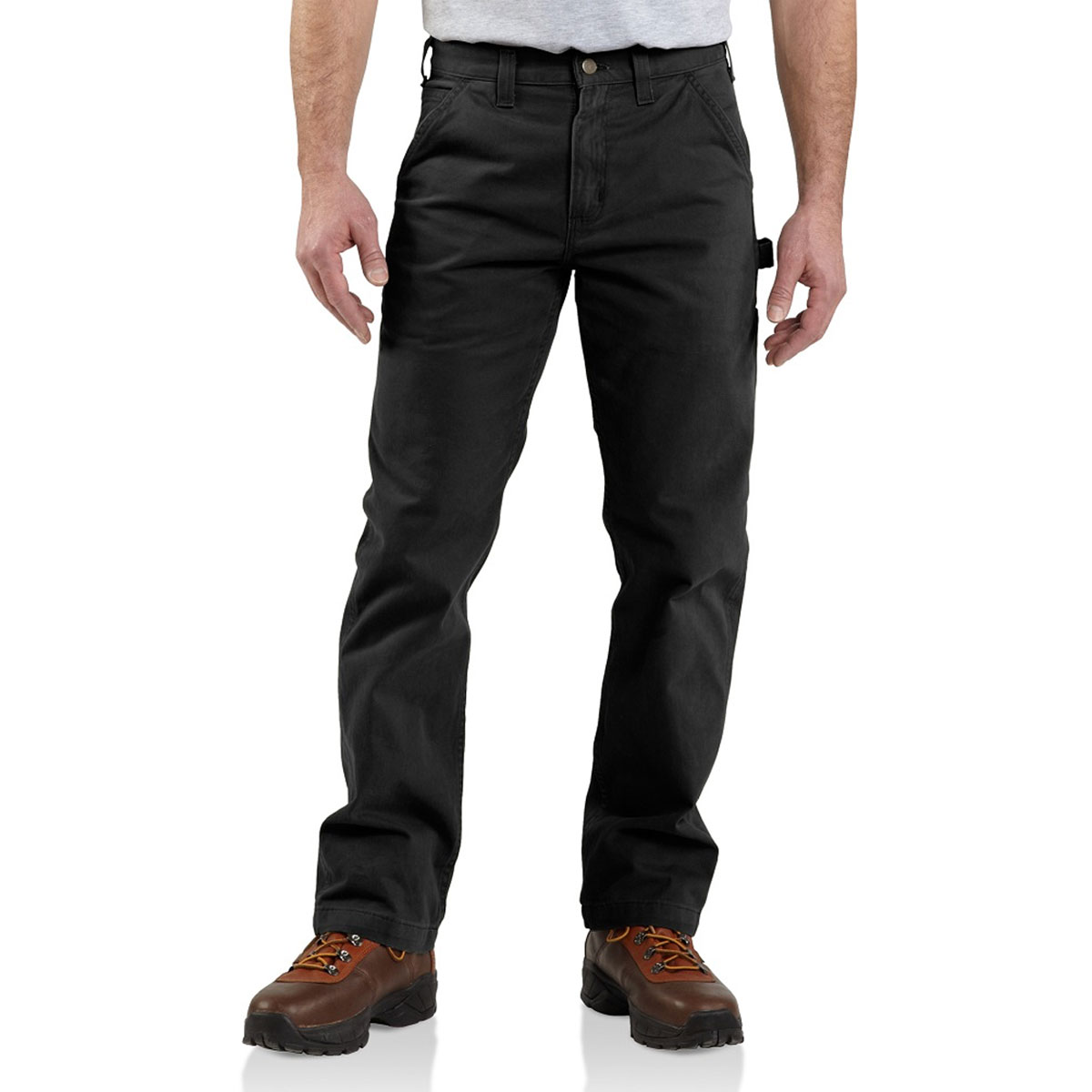 CARHARTT - WASHED TWILL WORK TROUSERS