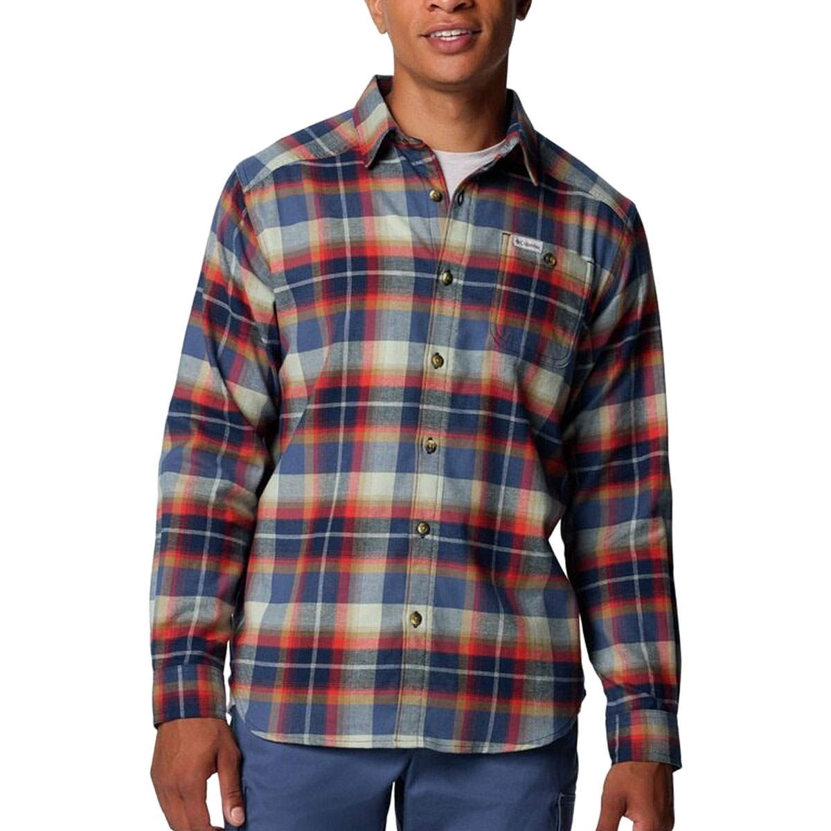 COLUMBIA - CORNELL WOODS FLANNEL LONG SLEEVE SHIRT