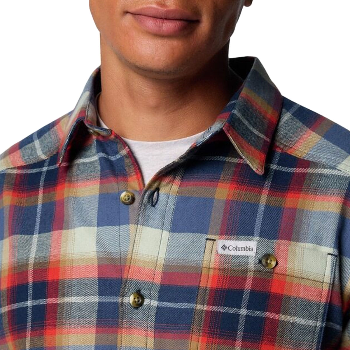 COLUMBIA - CORNELL WOODS FLANNEL LONG SLEEVE SHIRT