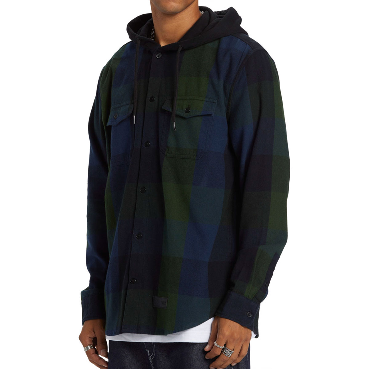 DC - RUCKUS HOODED LONG SLEEVE SHIRT