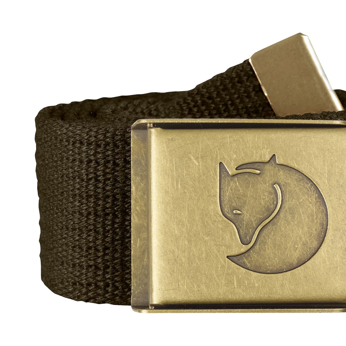 FJALL RAVEN - CANVAS BRASS BELT 4 CM