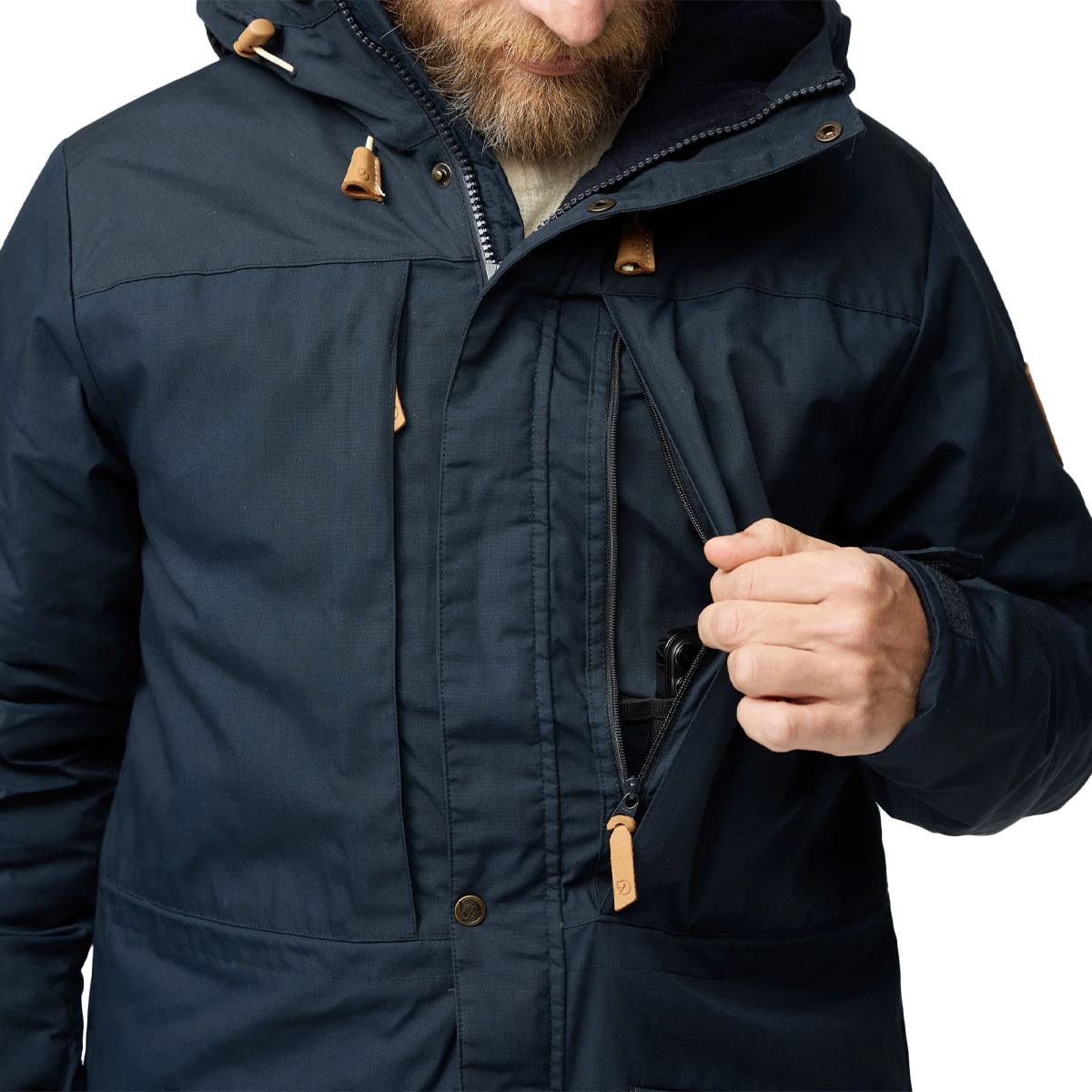 FJALL RAVEN - SINGI WOOL PADDED PARKA JACKET