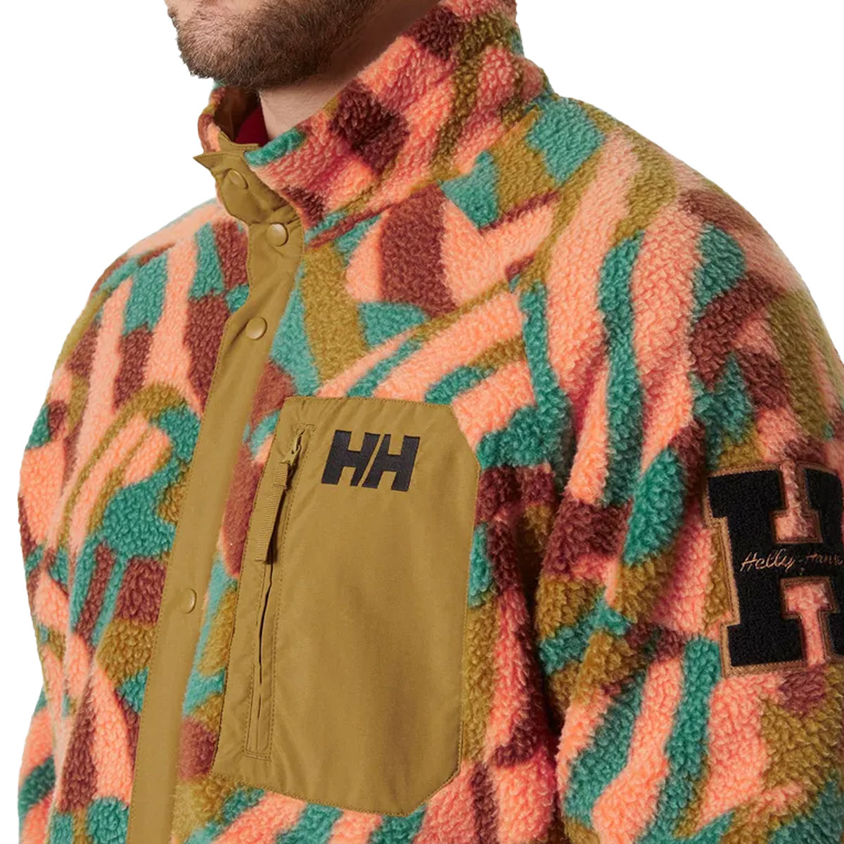 HELLY HANSEN - PANORAMA PRINTED PILE SNAP FLEECE