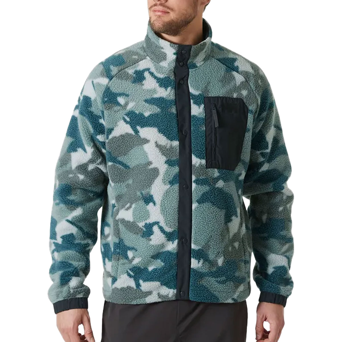 HELLY HANSEN - PANORAMA PRINTED PILE SNAP FLEECE