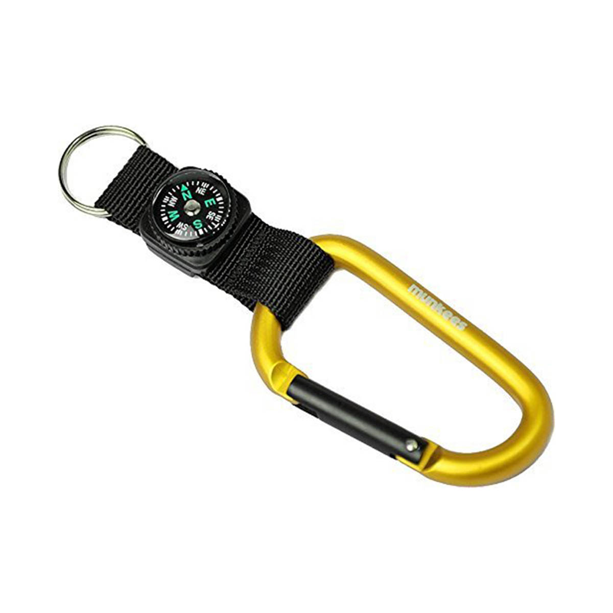 MUNKEES - CARABINER 8  MM WITH COMPASS STRAP