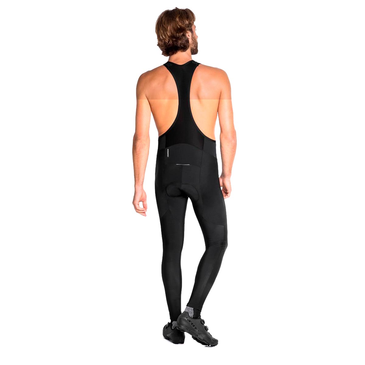 ODLO - ZEROWEIGHT CERAMIWARM CYCLING TIGHTS WITH SUSPENDERS