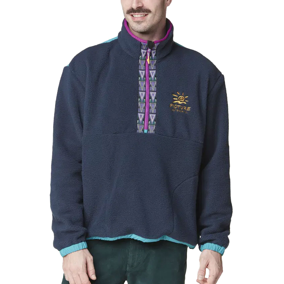 PICTURE - GAMVIK 1/4 ZIP FLEECE