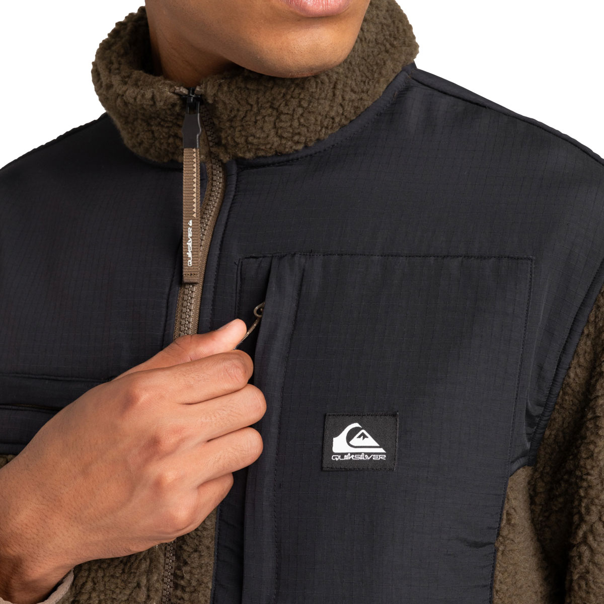 QUIKSILVER - SHALLOW WATER FULL-ZIP FLEECE