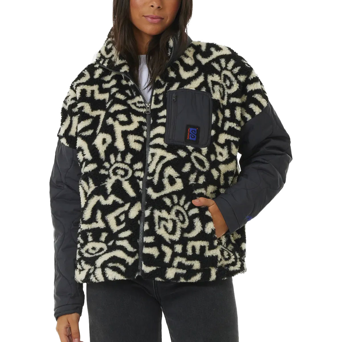 RIP CURL - ANTI-SERIES ZIP THROUGH FLEECE