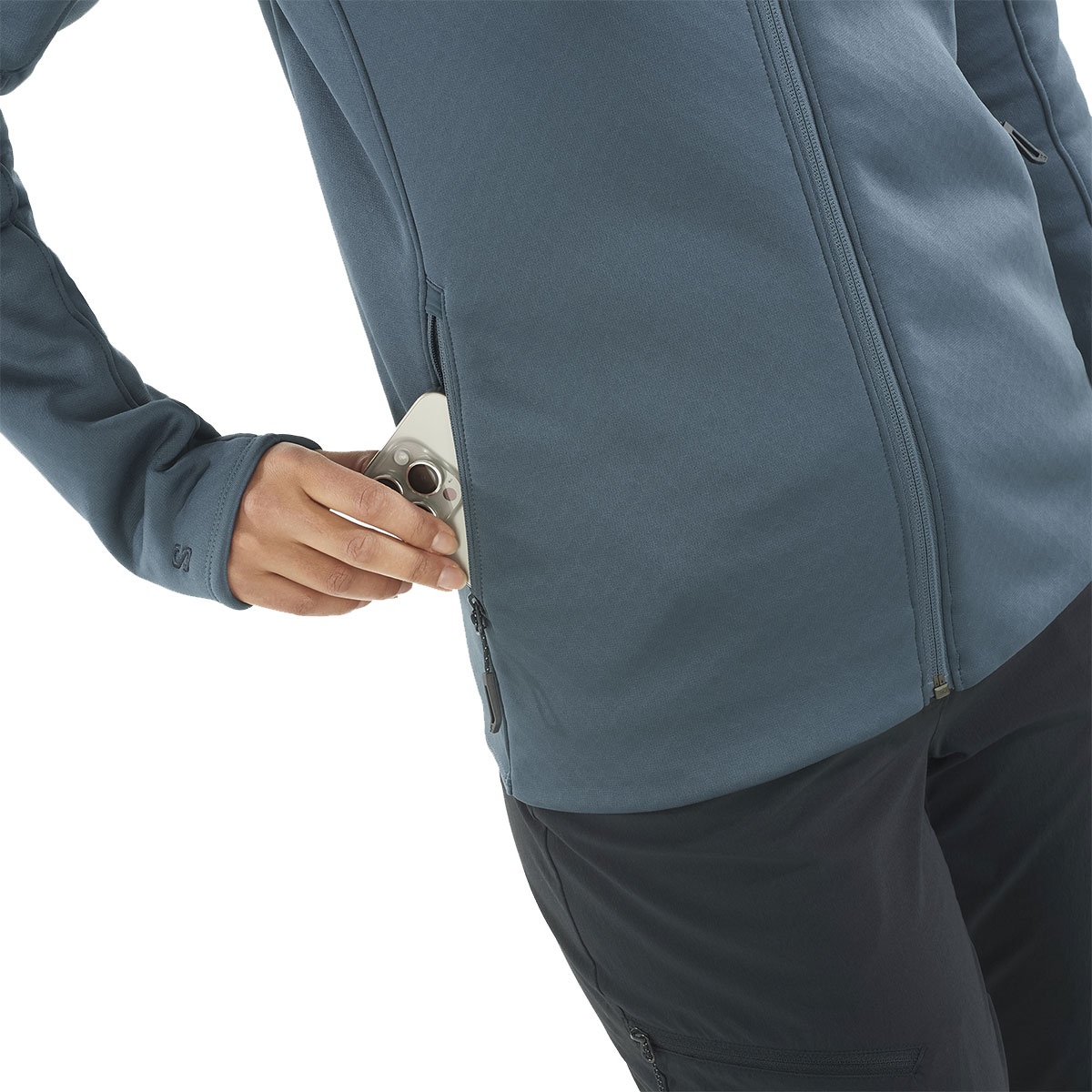 SALOMON - ESSENTIAL MIDLAYER FLEECE FULL-ZIP JACKET