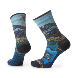 SMARTWOOL - WOMENS HIKE LITE CUSHION ICY RANGE PRINT CREW