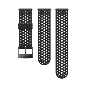 SUUNTO - 24MM ATHLETIC 1 SILICONE STRAP BLACK SIZE S & M