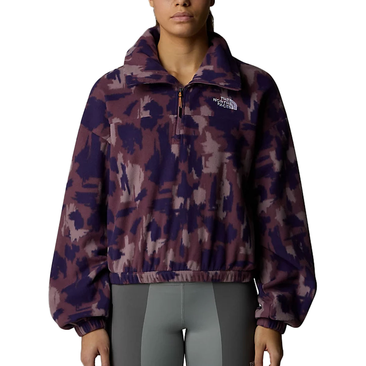 THE NORTH FACE - MOUNTAIN ATHLETICS PRINTED 1/4 ZIP FLEECE